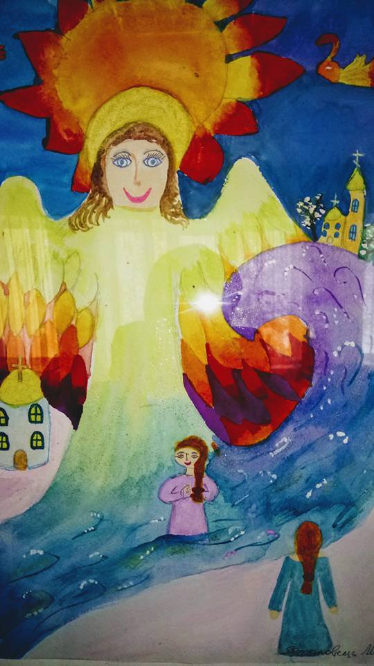 Відбулось відкриття другої тематичної виставки дитячих малюнків «Свято Водохреща веселиться, омиває всіх свята водиця-2018»